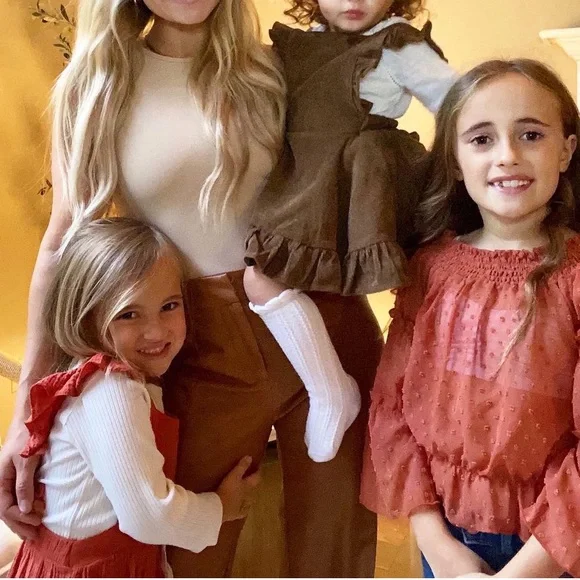 Faux leather pants - brown leather tan leather - Picture 8 of 9